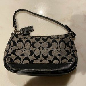 Coach grey and black shoulder bag